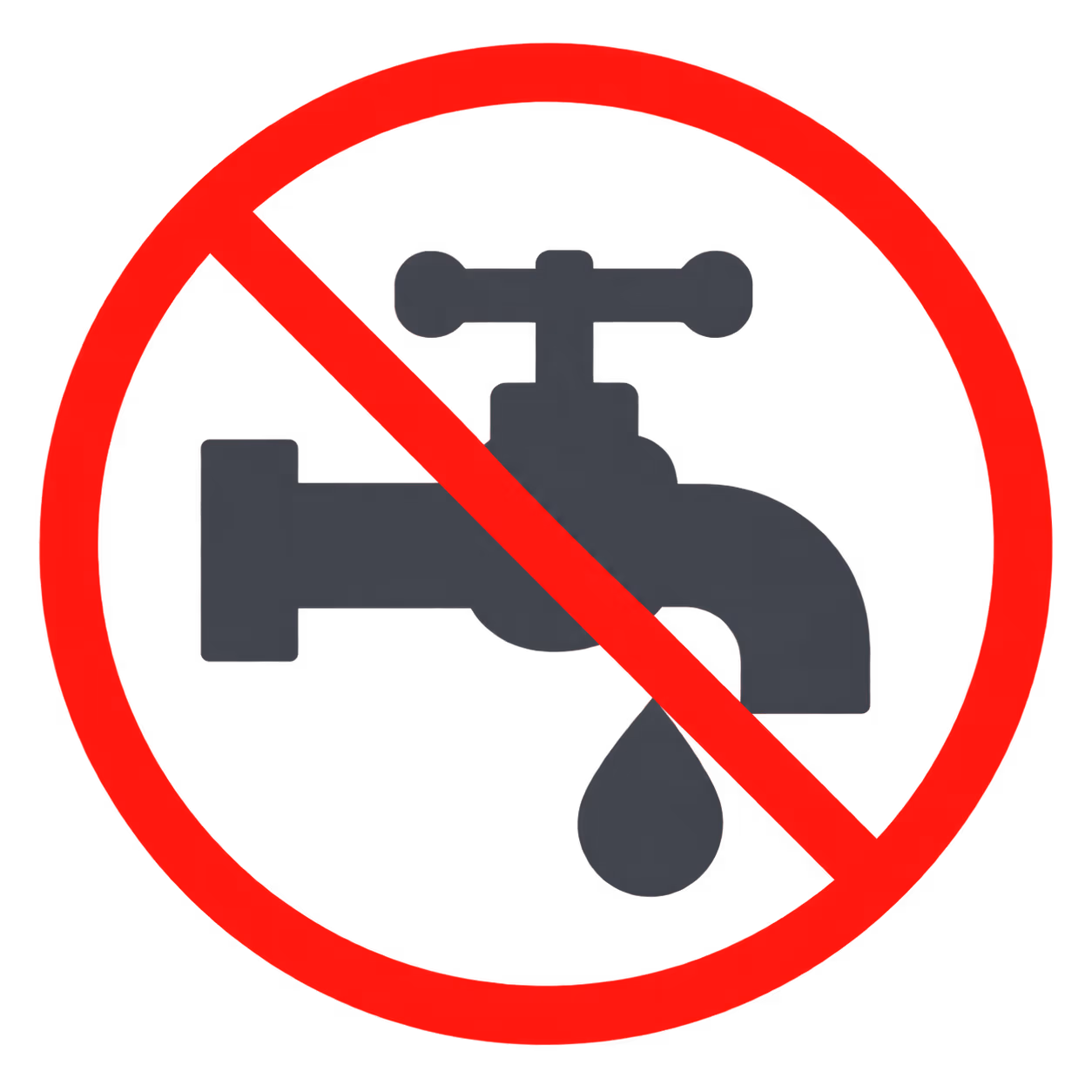No Water Icon