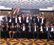 Employees Group Photo on Stage