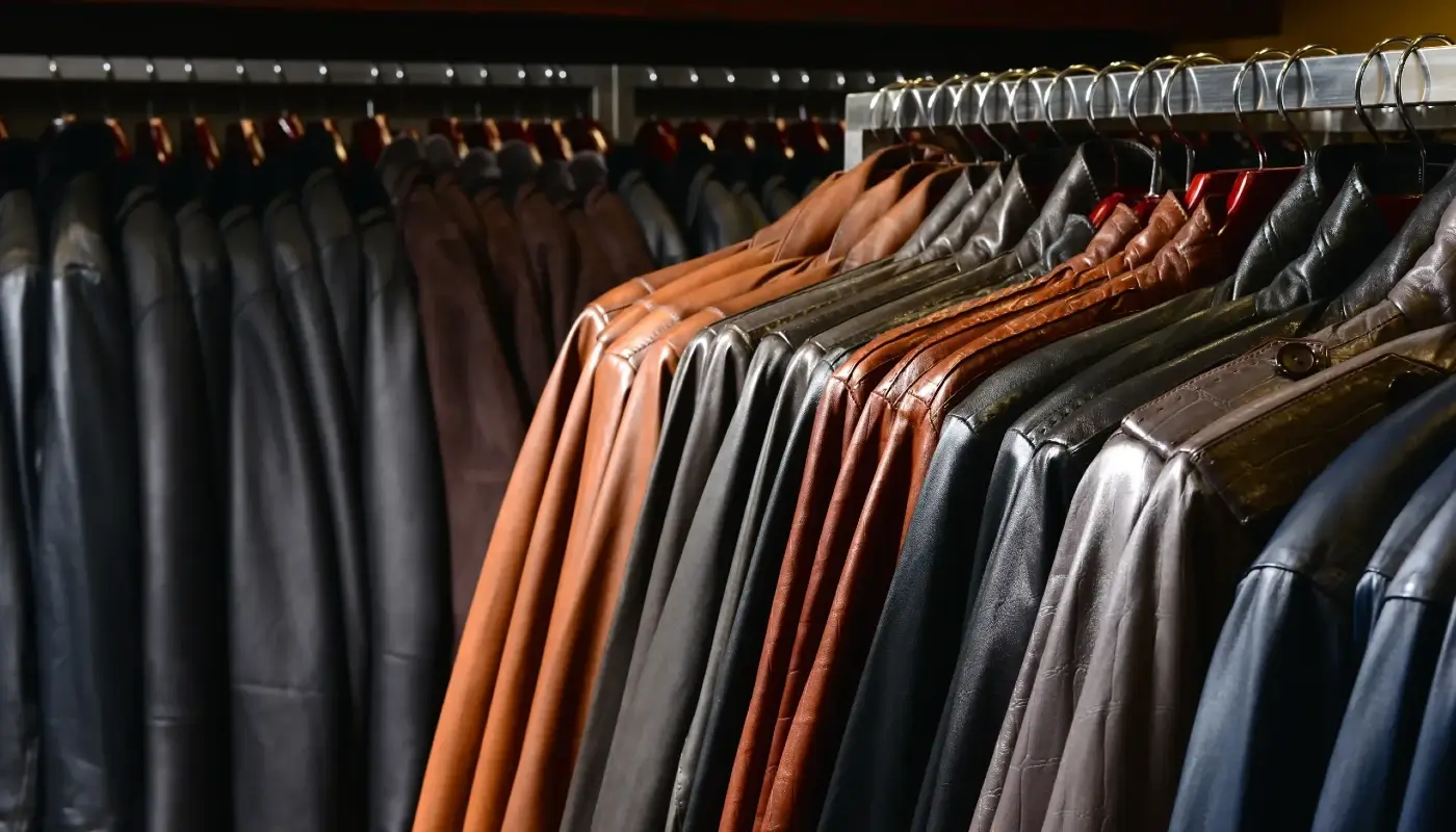 Dehumidifier for leather storage protecting finished leather jackets